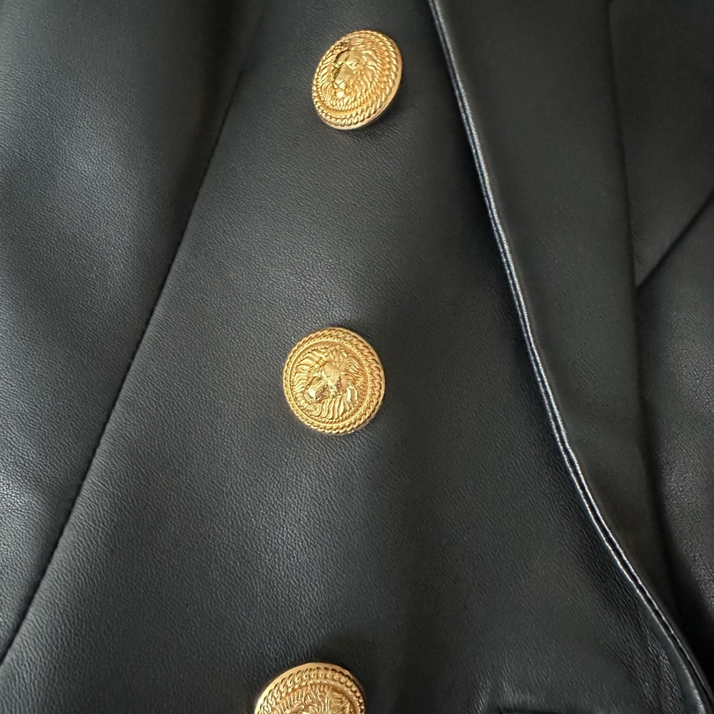 Balmain Black Blazer with Gold Buttons - Picture 6 of 9